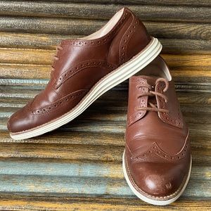 Cole Haan Lunargrand Brown Leather Oxfords